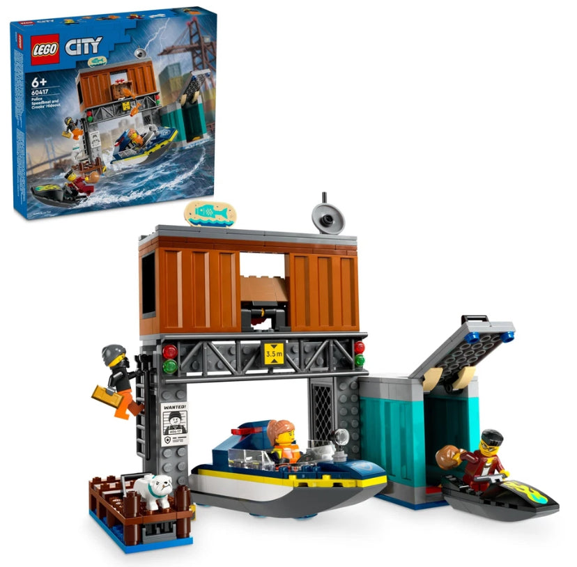 Lego 60417 City. Police Speedboat and Crooks' Hideout (RETIRED)