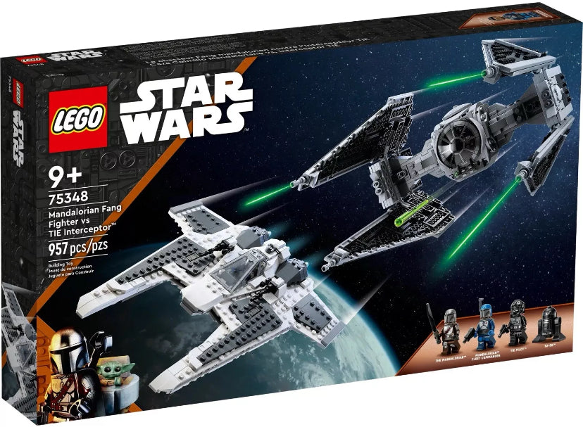 Lego 75348 Star Wars. Mandalorian Fang Fighter vs. TIE Interceptor (RETIRED)