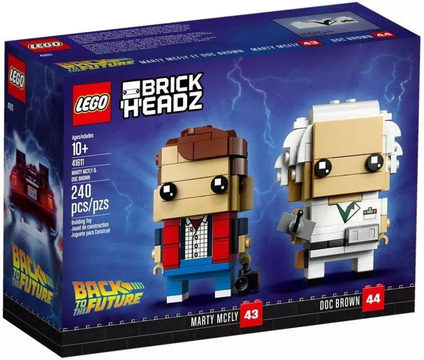 Lego 41611 Brickheadz. Marty McFly and Doc Brown (RETIRED)