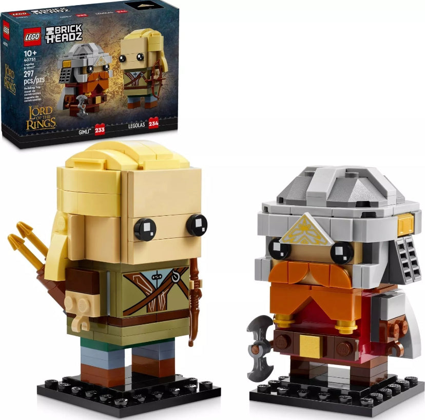 Lego 40751 Brickheadz. Legolas and Gimli (RETIRED)