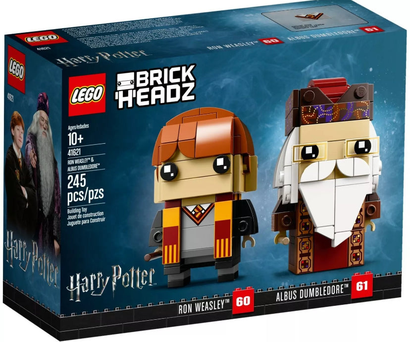 Lego 41621 Brickheadz. Ron Weasley and Albus Dumbledore (RETIRED)