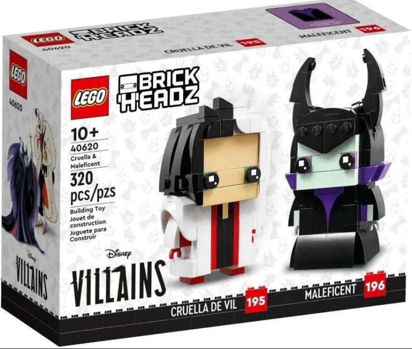 Lego 40620 Brickheadz. Cruella and Maleficent (RETIRED)