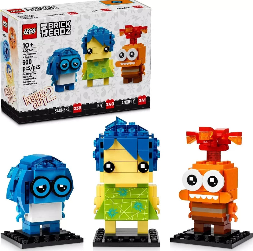 Lego 40749 Brickheadz. Joy sadness and anxiety