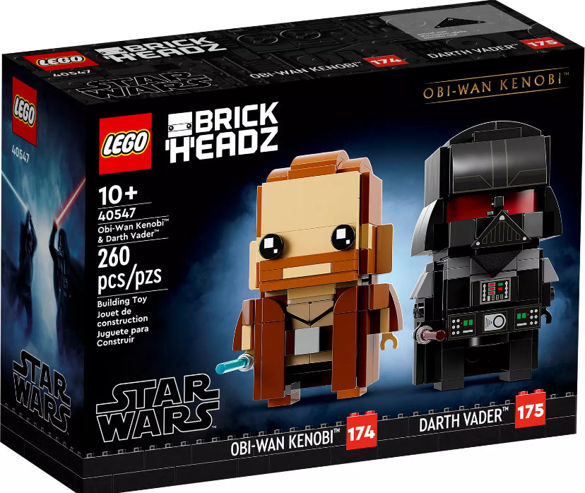 Lego 40547 Brickheadz. Obi-Wan Kenobi & Darth Vader