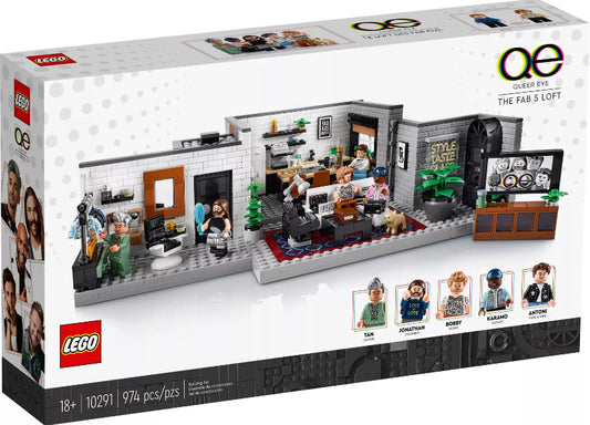 Lego 10291 Icons. Queer Eye The Fab 5 Loft (RETIRED)