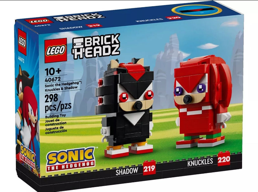 Lego 40672 Brickheadz. Sonic the Hedgehog: Knuckles & Shadow (RETIRED)