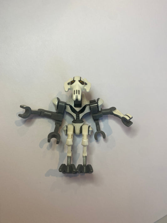 Lego Star Wars Minifigure sw0515. General Grevious - Bent Legs, White Armor