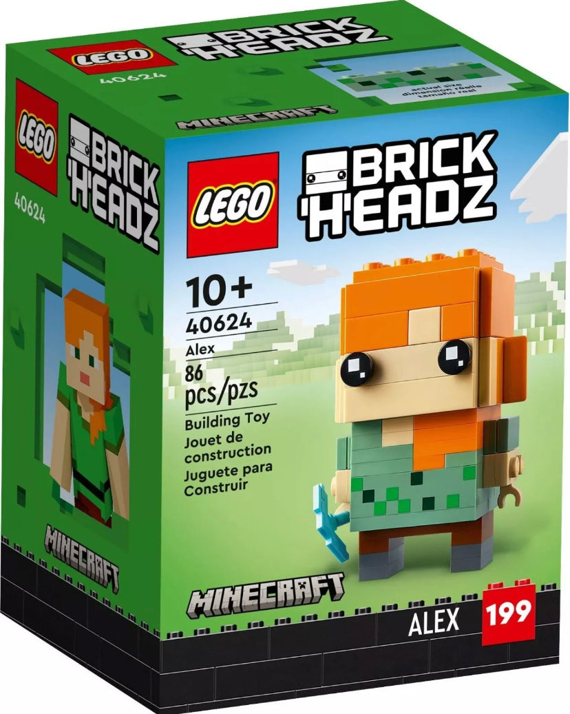 Lego 40624 Brickheadz. Minecraft Alex (RETIRED)