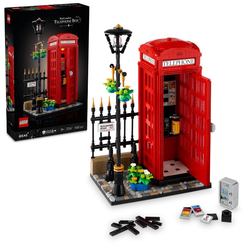 Lego 21347 Ideas. Red London Telephone Box
