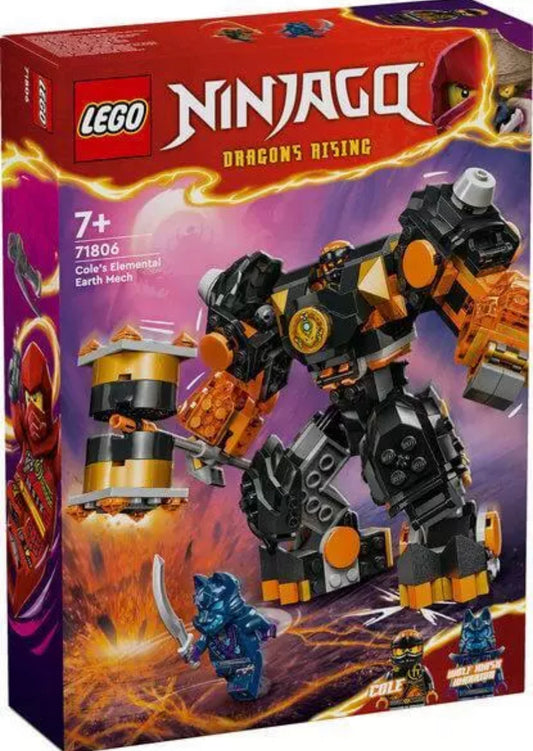 Lego 71806 Ninjago. Cole’s Elemental Earth Mech