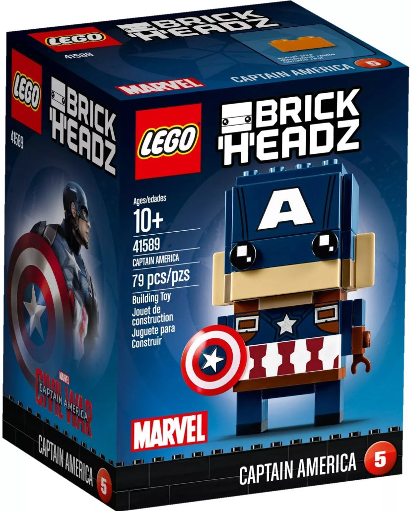 Lego 41589 Brickheadz. Captain America (RETIRED)