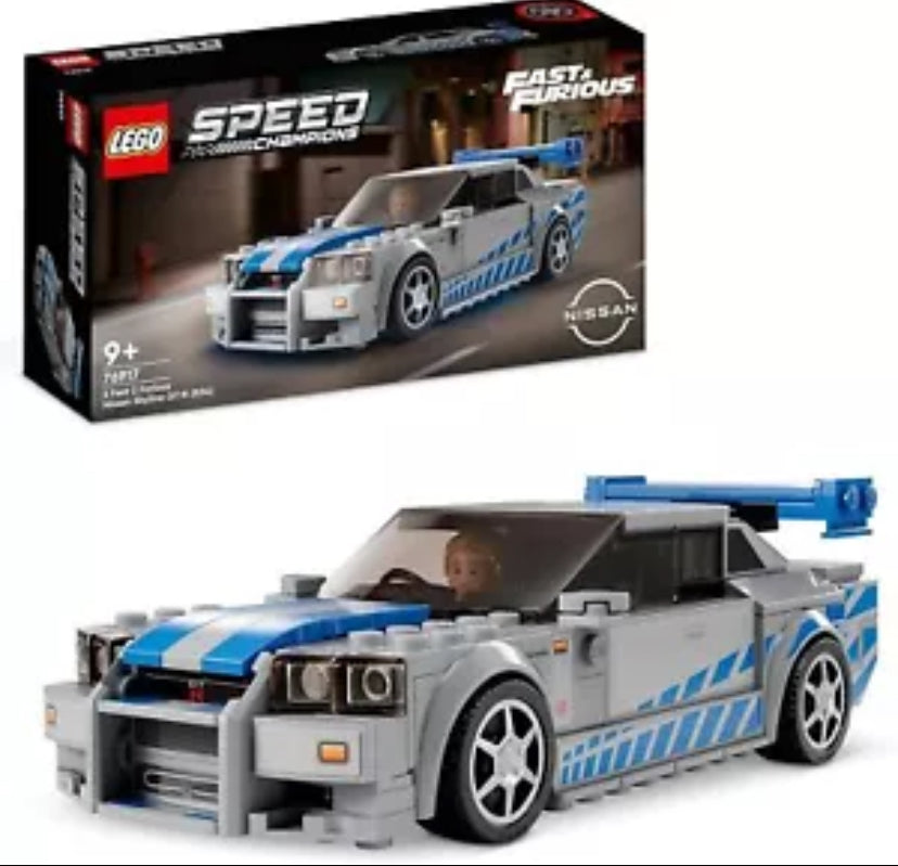 Lego 76917 Speed Champions. 2 Fast 2 Furious Nissan Skyline GT-R (R34)